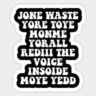 JONE WASTE YORE Funny I Miss You Jone Waste Yore Toye Monme Sticker